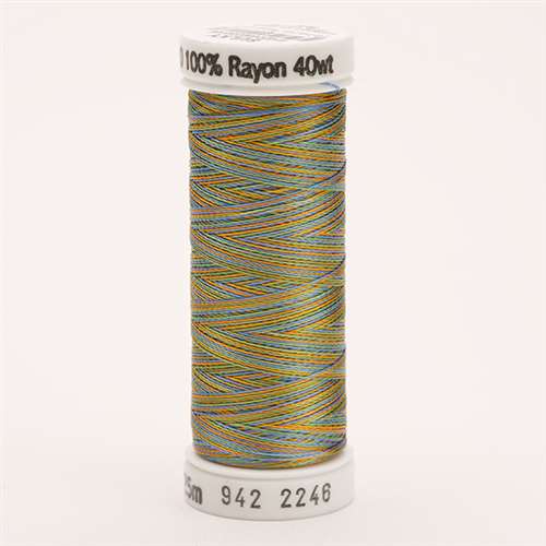 Med Blue/Grn/Tan