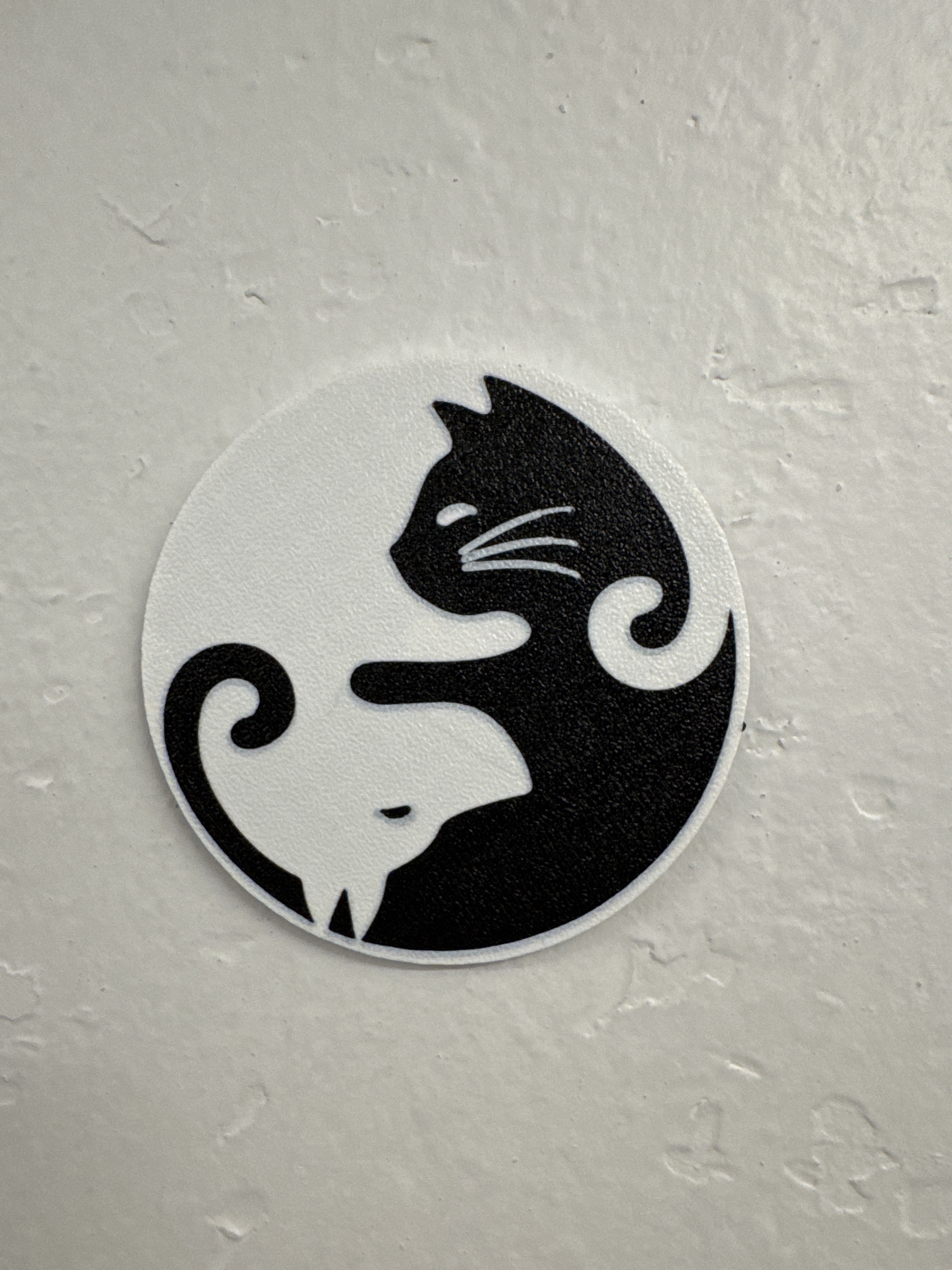 Cat & Dog Yin Yang Magnet