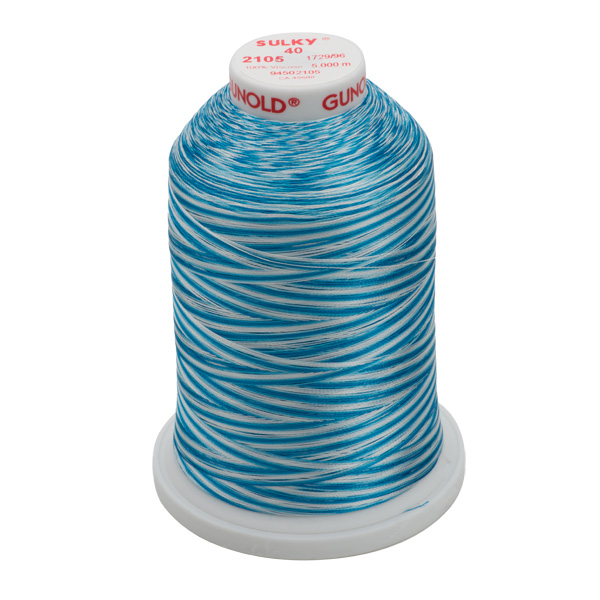 Teal Blue Varigated
