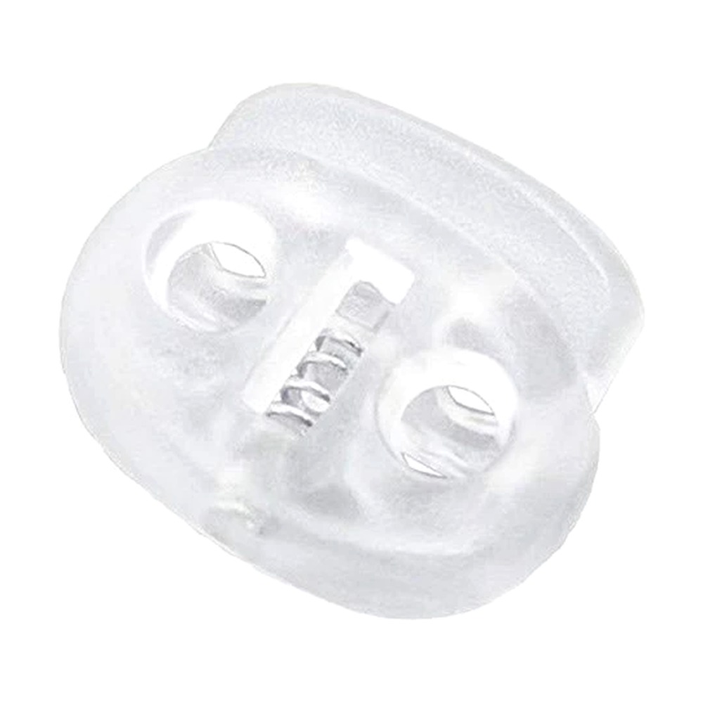 Clear Large Double Cord Lock - Pk of 10
