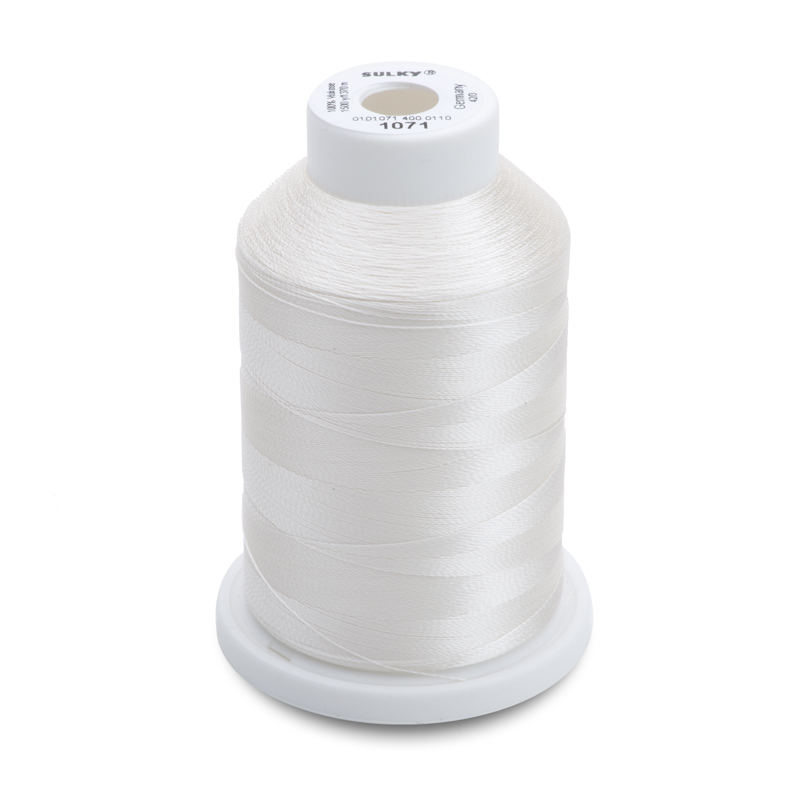 Sulky 40 Wt. Rayon Thread- Off White - 1,500 yd. Spool