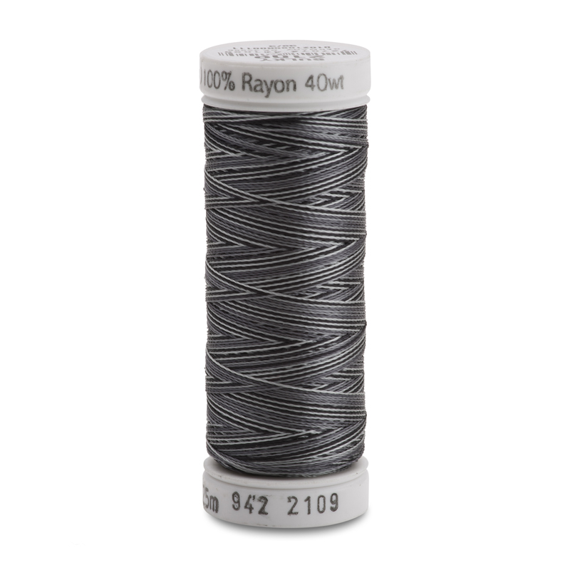 Sulky 40 Wt. Rayon Variegated Thread - Vari-Grays/Blacks - 250 yd. Spool