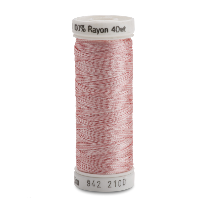 Sulky 40 Wt. Rayon Variegated Thread - Vari-Pastel Pinks - 250 yd. Spool