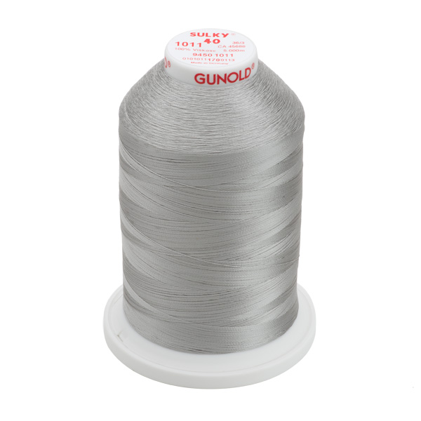 Sulky 40 Wt. Rayon Thread- Steel Gray - 5,500 yd. Jumbo Cone