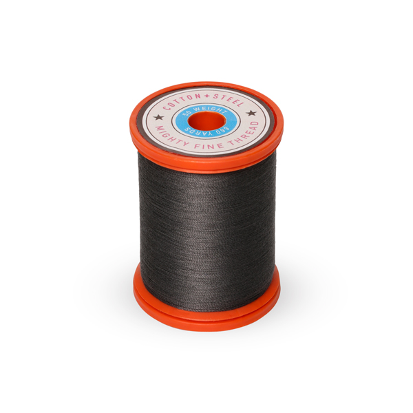 Cotton + Steel 50 Wt. Cotton Thread by Sulky - Almost Black - 660 yd. Spool