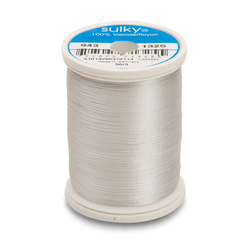 Sulky 40 Wt. Rayon Thread- Whisper Gray- 850 yd. Spool