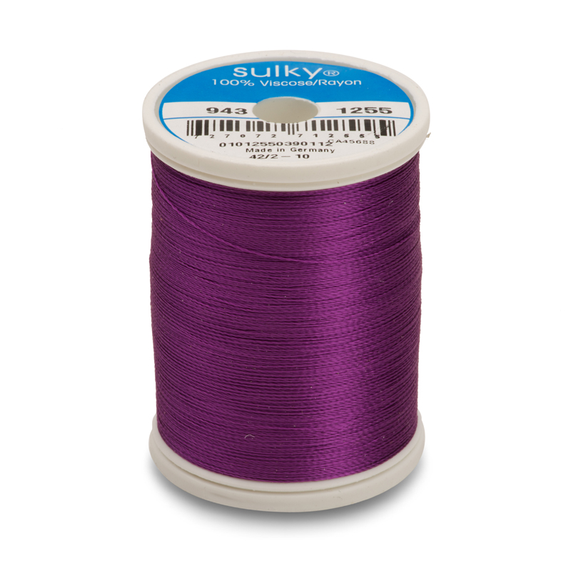 Sulky 40 Wt. Rayon Thread- Deep Orchid - 850 yd. Spool