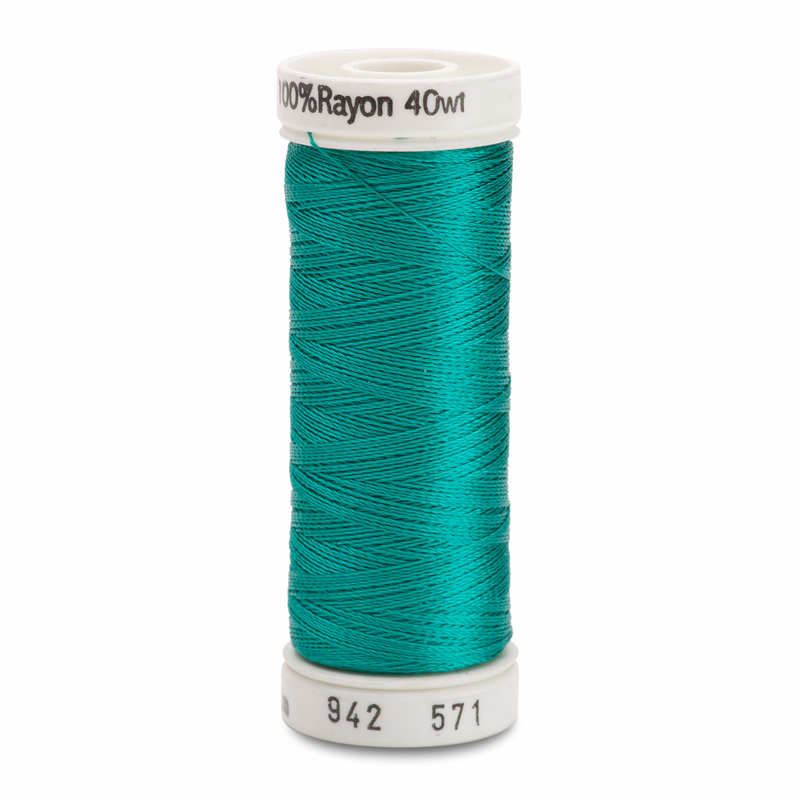 Sulky 40 Wt. Rayon Thread- Deep Aqua - 250 yd. Spool