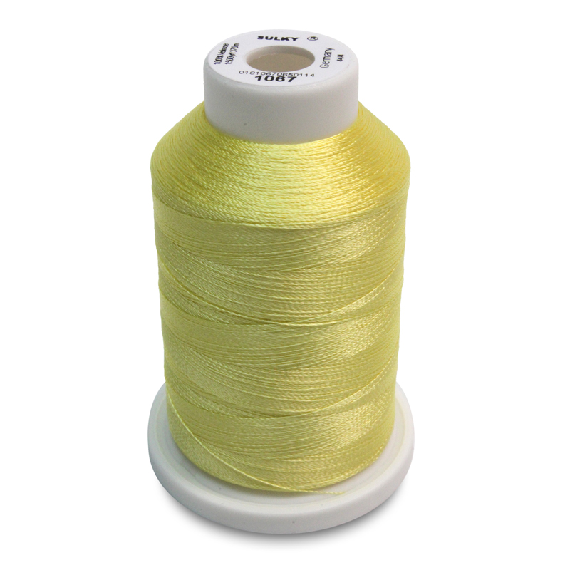 Sulky 40 Wt. Rayon Thread- Lemon Yellow - 1,500 yd. Spool