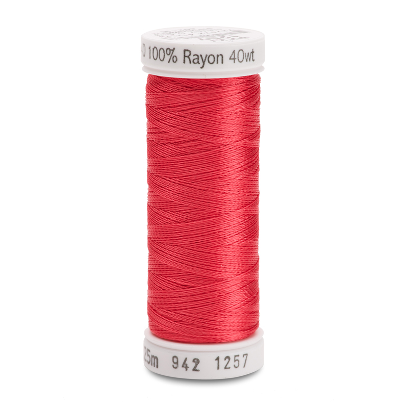 Sulky 40 Wt. Rayon Thread- Deep Coral - 250 yd. Spool