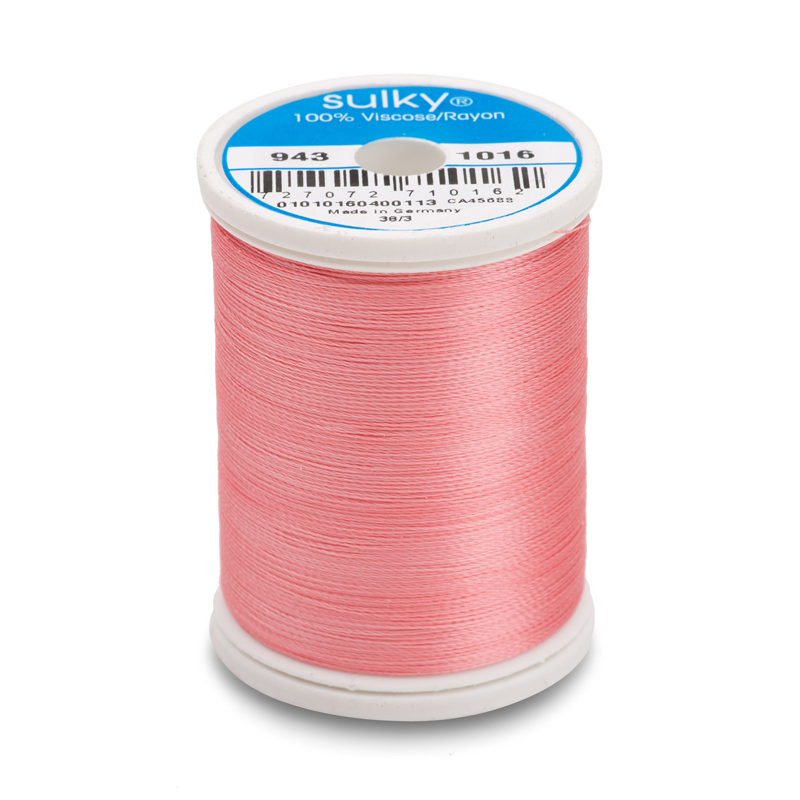 Sulky 40 Wt. Rayon Thread - Pastel Coral - 850 yd. Spool