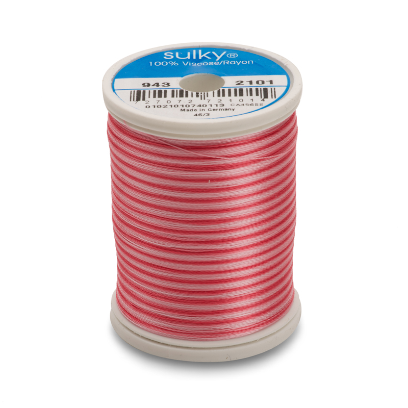 Sulky 40 Wt. Rayon Variegated Thread - Vari-Pinks - 850 yd. Spool