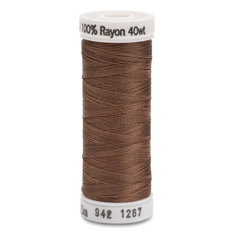 Sulky 40 Wt. Rayon Thread- Mink Brown - 250 yd. Spool