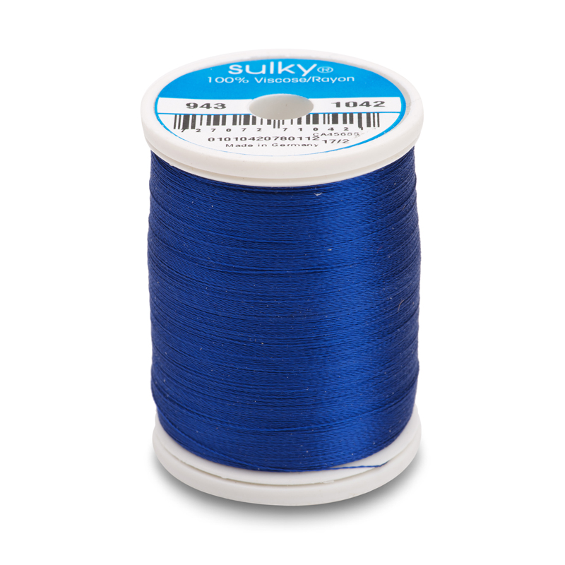 Sulky 40 Wt. Rayon Thread- Bright Navy Blue - 850 yd. Spool