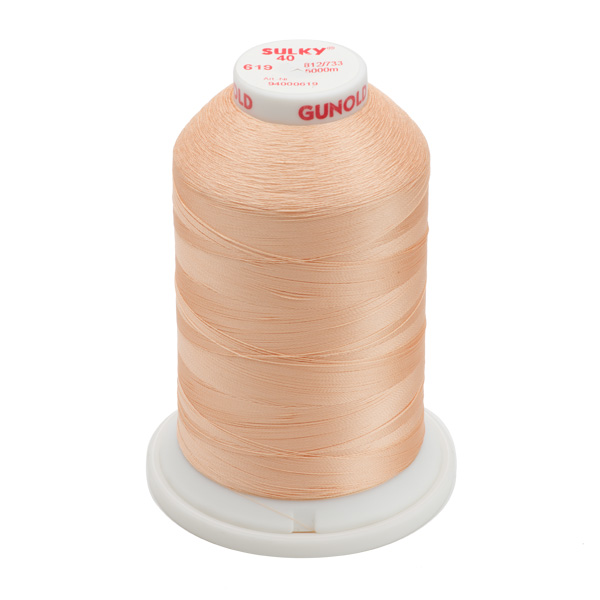 Sulky 40 Wt. Rayon Thread- Dusty Peach - 5,500 yd. Jumbo Cone