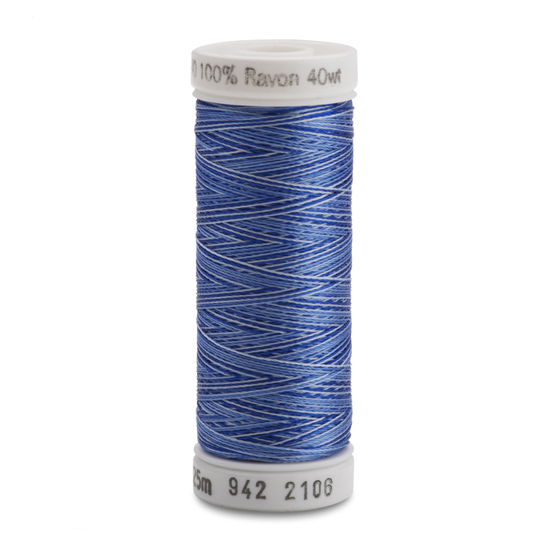 Sulky 40 Wt. Rayon Variegated Thread - Vari-Blues - 250 yd. Spool