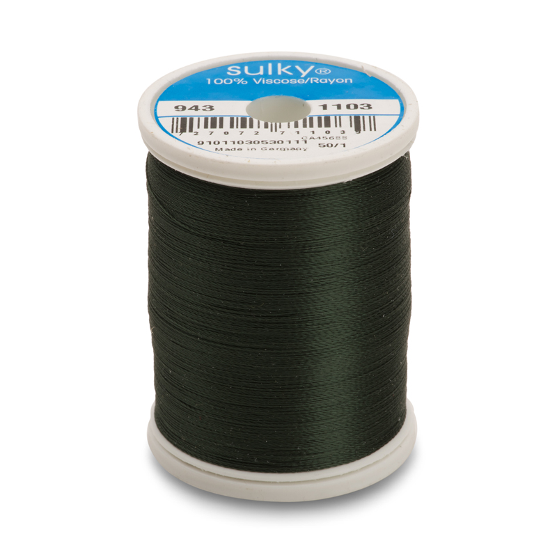 Sulky 40 Wt. Rayon Thread- Dk. Khaki - 850 yd. Spool