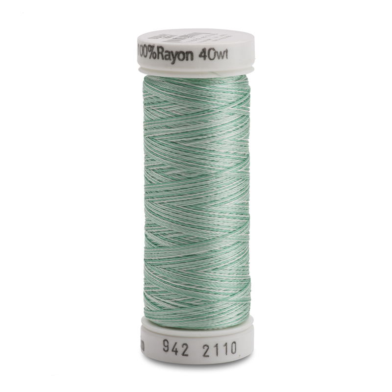 Sulky 40 Wt. Rayon Variegated Thread - Vari-True Greens - 250 yd. Spool