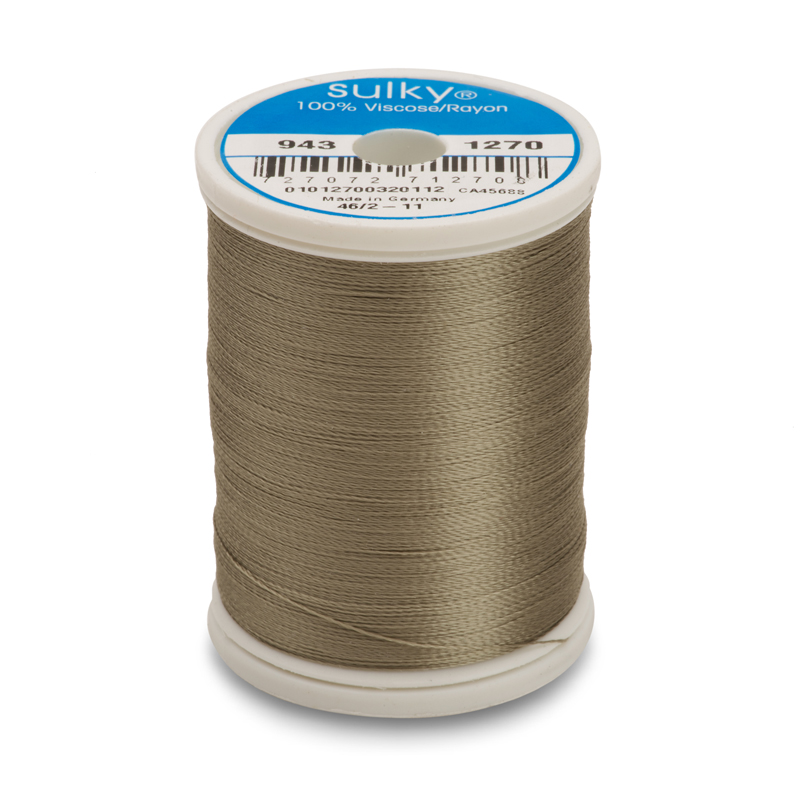 Sulky 40 Wt. Rayon Thread- Dk. Gray Khaki - 850 yd. Spool