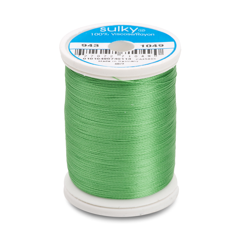 Sulky 40 Wt. Rayon Thread- Grass Green - 850 yd. Spool