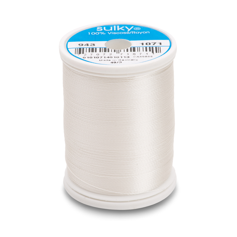 Sulky 40 Wt. Rayon Thread- Off White - 850 yd. Spool