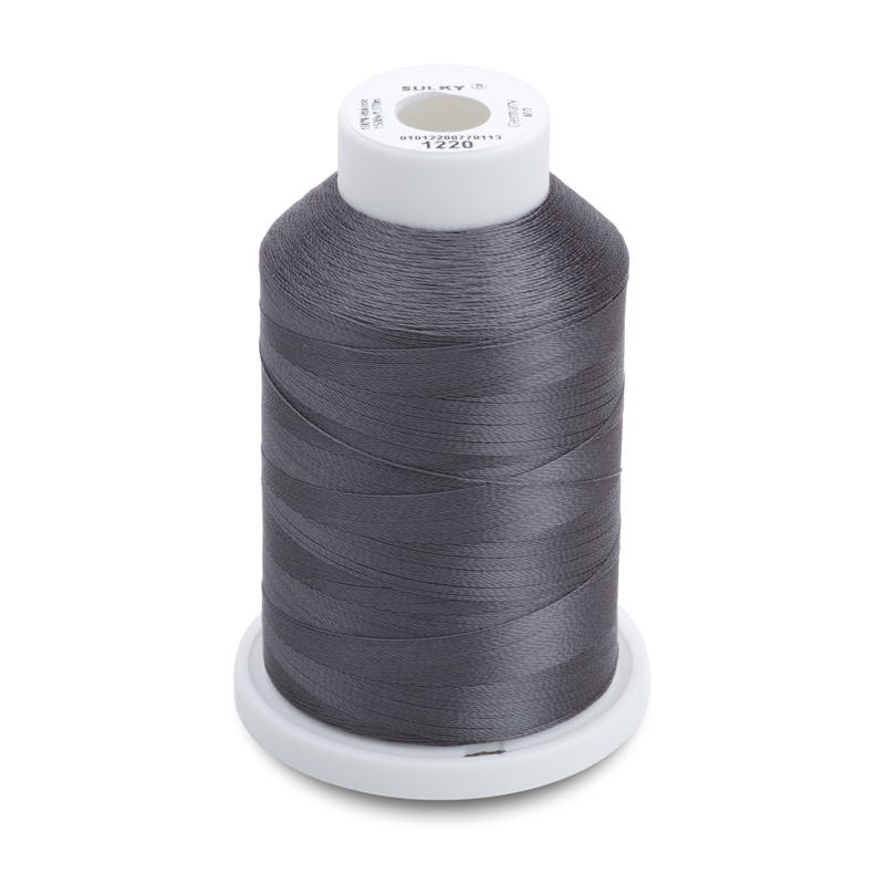 Sulky 40 Wt. Rayon Thread- Charcoal Gray - 1,500 yd. Spool