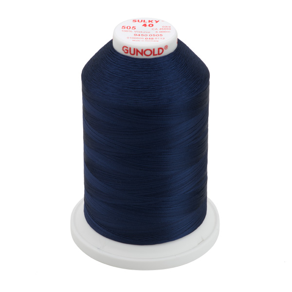 Sulky 40 Wt. Rayon Thread- Deep Arctic Sky - 5,500 yd. Jumbo Cone