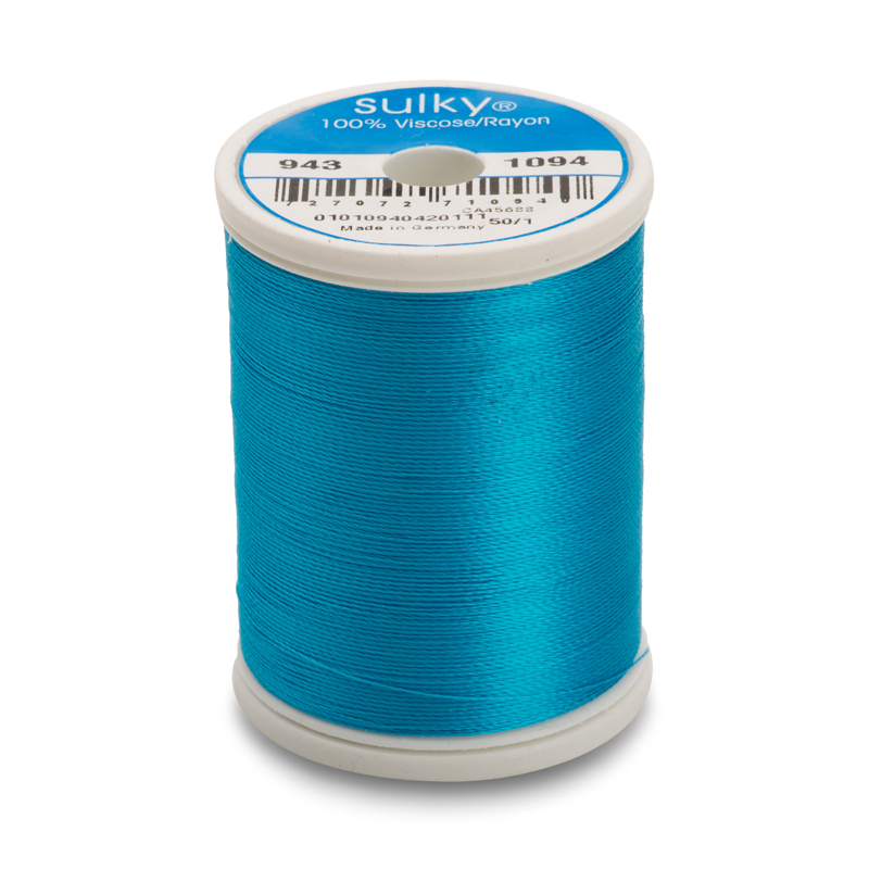Sulky 40 Wt. Rayon Thread- Med. Turquoise - 850 yd. Spool