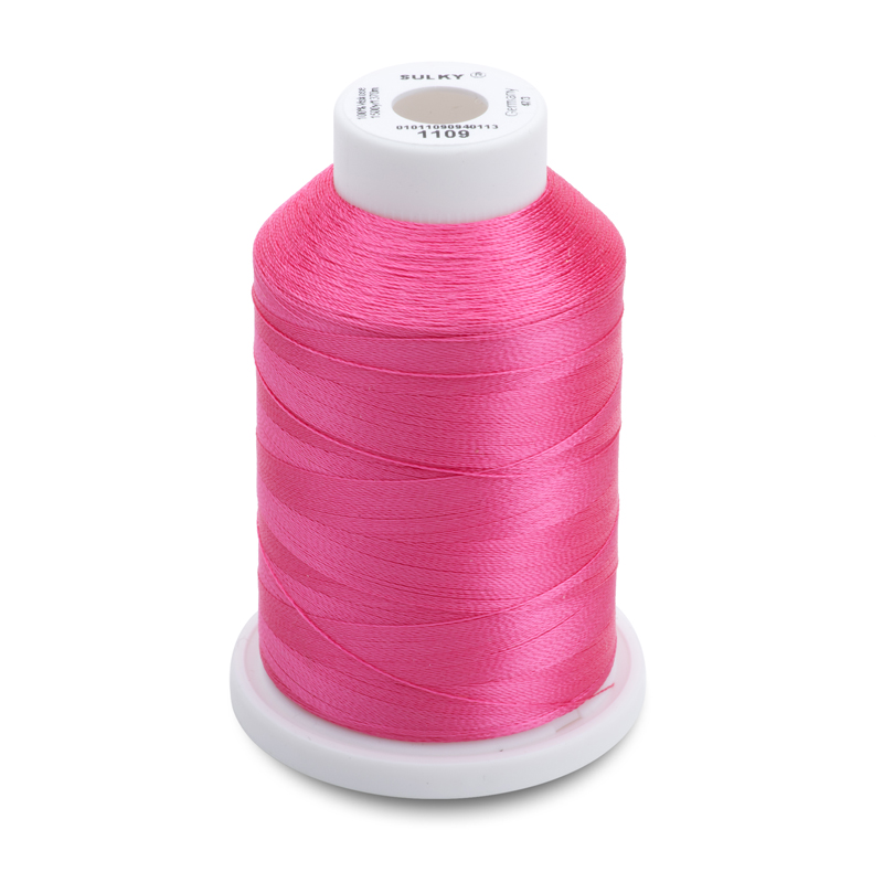 Sulky 40 Wt. Rayon Thread- Hot Pink - 1,500 yd. Spool