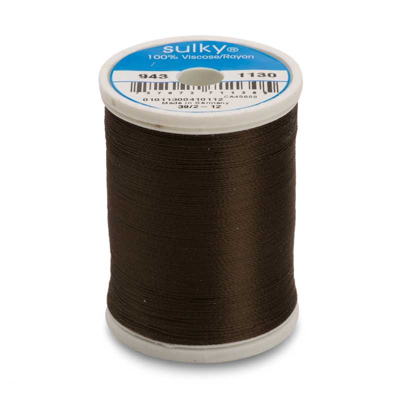 Sulky 40 Wt. Rayon Thread- Dk. Brown - 850 yd. Spool