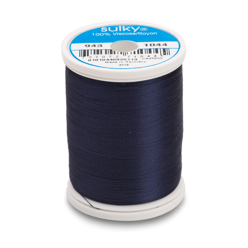 Sulky 40 Wt. Rayon Thread- Midnight Blue - 850 yd. Spool