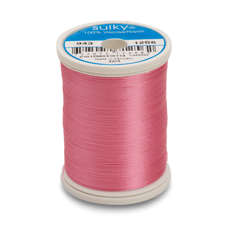 Sulky 40 Wt. Rayon Thread- Sweet Pink - 850 yd. Spool