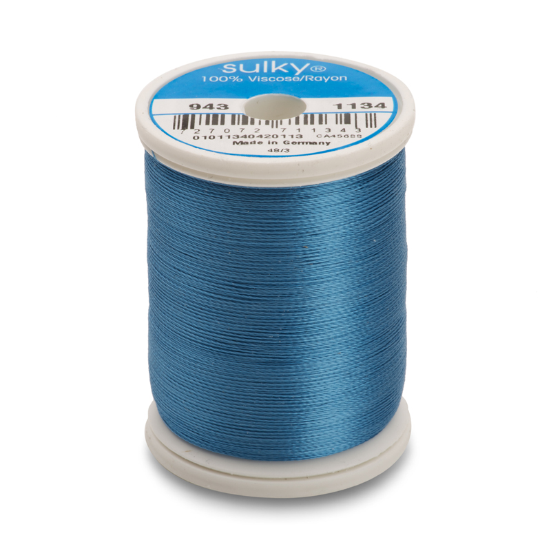 Sulky 40 Wt. Rayon Thread- Peacock Blue - 850 yd. Spool