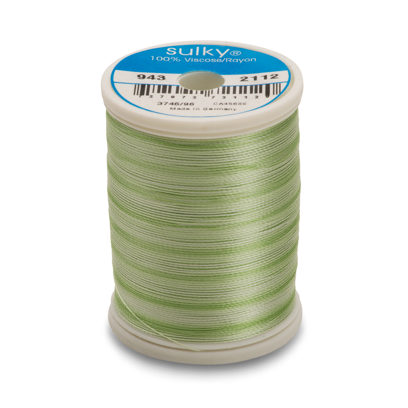 Sulky 40 Wt. Rayon Variegated Thread - Vari-Mint Greens - 850 yd. Spool