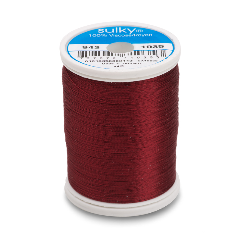 Sulky 40 Wt. Rayon Thread- Dk. Burgundy - 850 yd. Spool