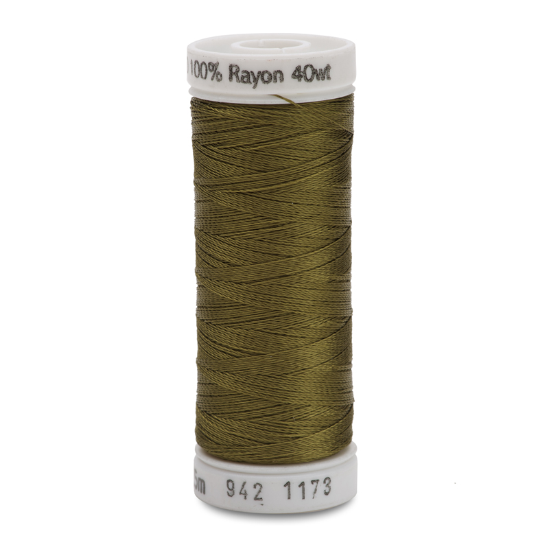 Sulky 40 Wt. Rayon Thread- Med. Army Green - 250 yd. Spool