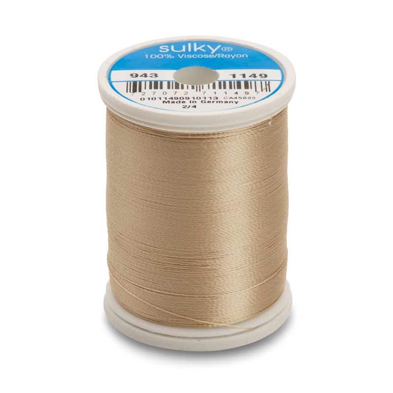 Sulky 40 Wt. Rayon Thread- Deep Ecru - 850 yd. Spool