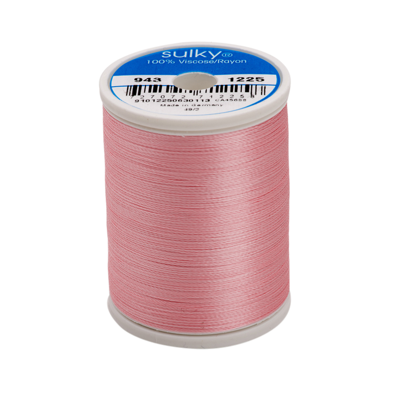 Sulky 40 Wt. Rayon Thread- Pastel Pink - 850 yd. Spool