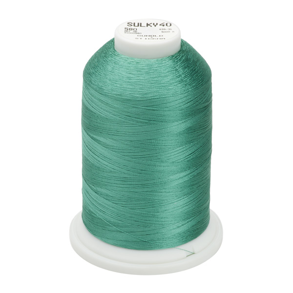 Sulky 40 Wt. Rayon Thread- Mint Julep - 5,500 yd. Jumbo Cone