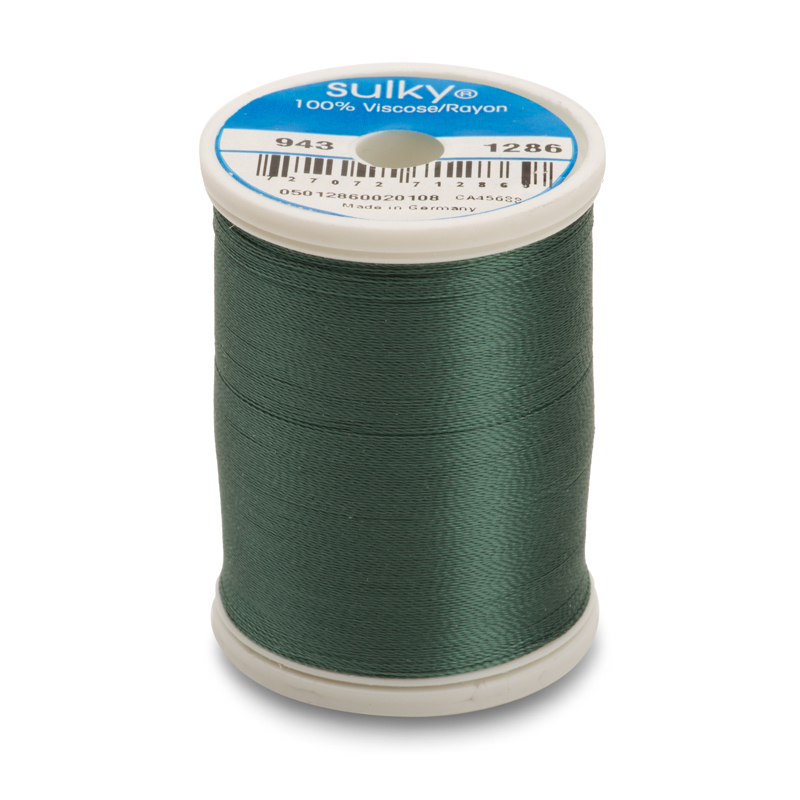 Sulky 40 Wt. Rayon Thread- Dk. French Green - 850 yd. Spool