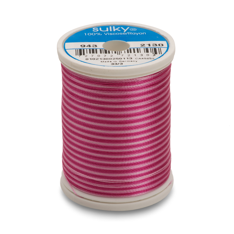 Sulky 40 Wt. Rayon Variegated Thread - Vari-Fuchsias - 850 yd. Spool