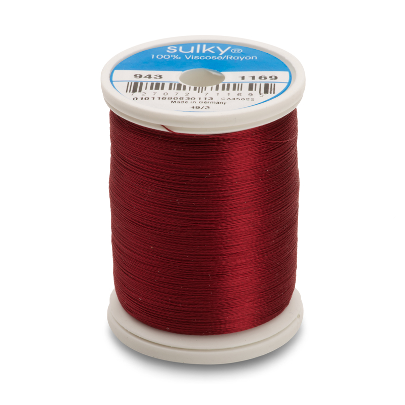 Sulky 40 Wt. Rayon Thread- Bayberry Red - 850 yd. Spool