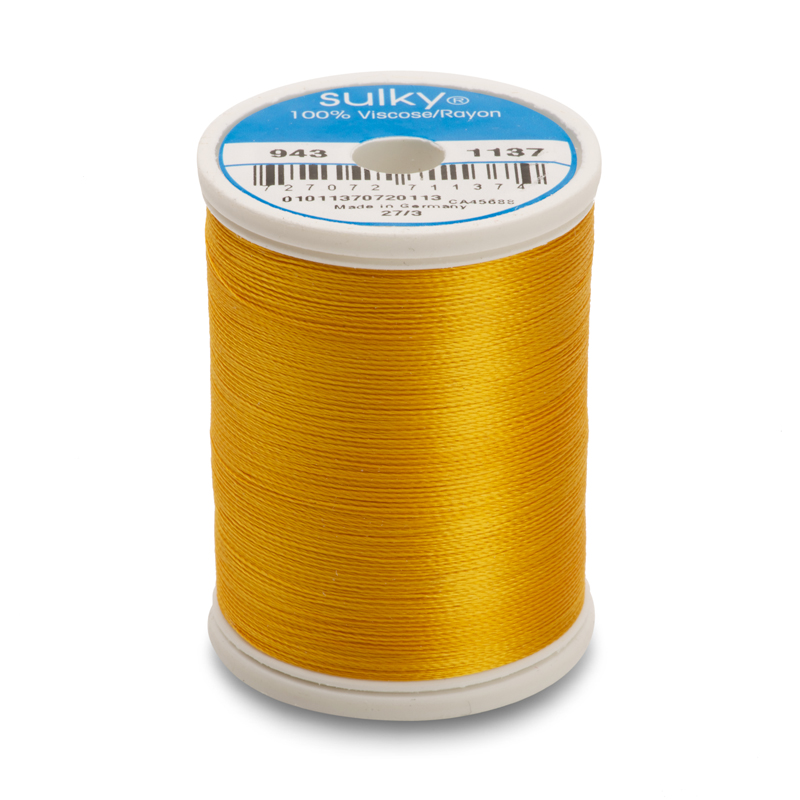 Sulky 40 Wt. Rayon Thread- Yellow Orange - 850 yd. Spool