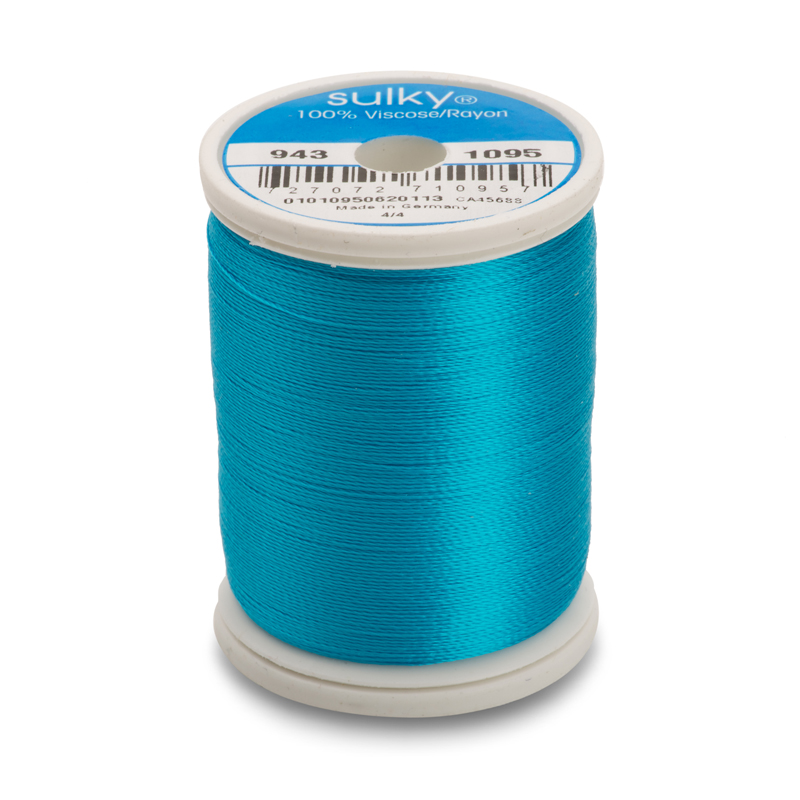 Sulky 40 Wt. Rayon Thread- Turquoise - 850 yd. Spool