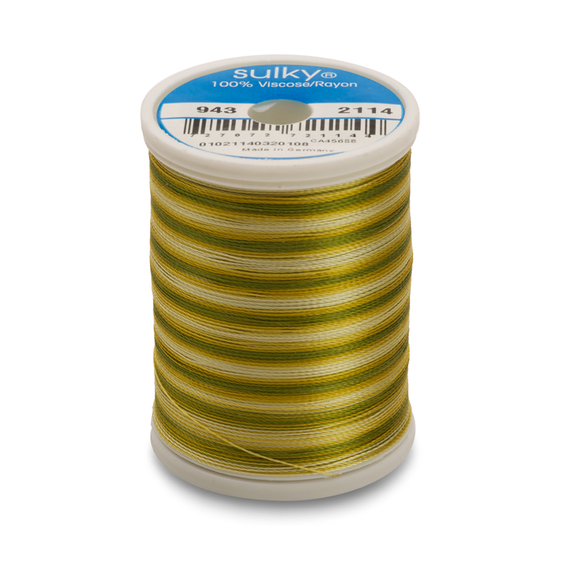 Sulky 40 Wt. Rayon Variegated Thread - Vari-Avocado Greens - 850 yd. Spool