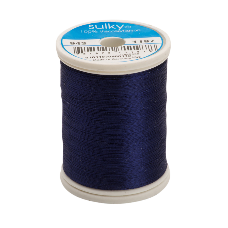 Sulky 40 Wt. Rayon Thread- Med. Navy - 850 yd. Spool