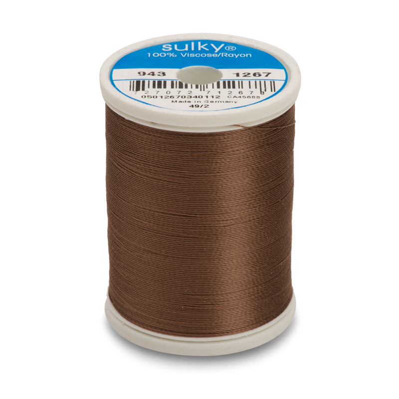 Sulky 40 Wt. Rayon Thread- Mink Brown - 850 yd. Spool