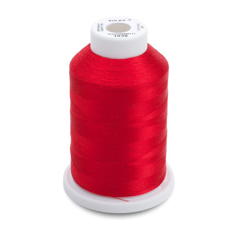 Sulky 40 Wt. Rayon Thread- True Red - 1,500 yd. Spool