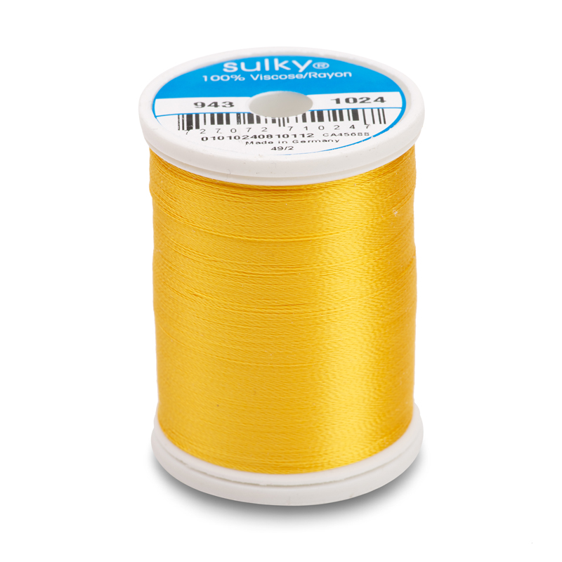 Sulky 40 Wt. Rayon Thread - Goldenrod - 850 yd. Spool