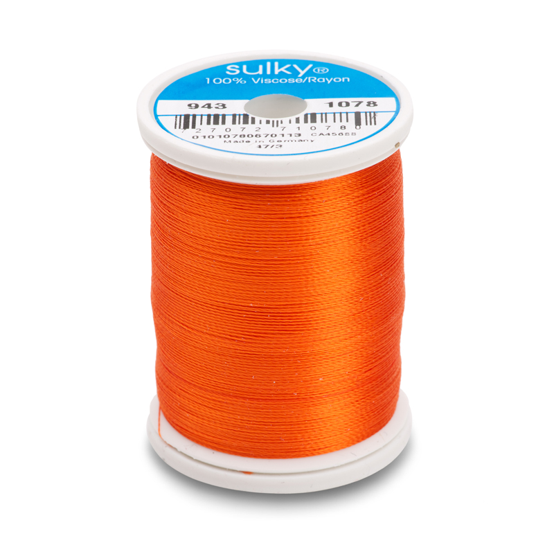 Sulky 40 Wt. Rayon Thread- Tangerine - 850 yd. Spool
